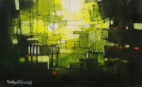 Salman Farooqi, 10 x 16 Inch, Acrylic on Canvas, Cityscape Painting, AC-SF-423